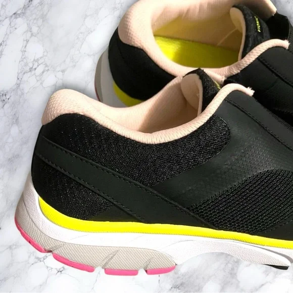 Women’s Vionic Samana Black and Yellow Slip-On Sneakers Shoes - Picture 8 of 13